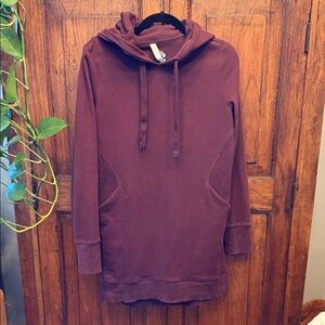 Athleta Cabernet Hoodie Dress